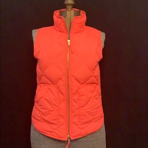 J Crew Tangerine Puffer Vest XS